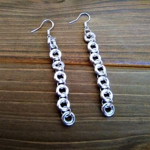 3 for $49 NEW Long Dangle Silver Ring Earrings